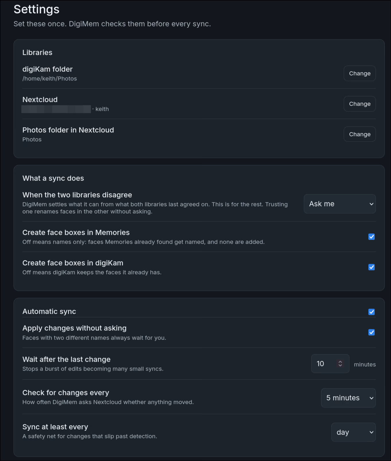 Settings (page 1)