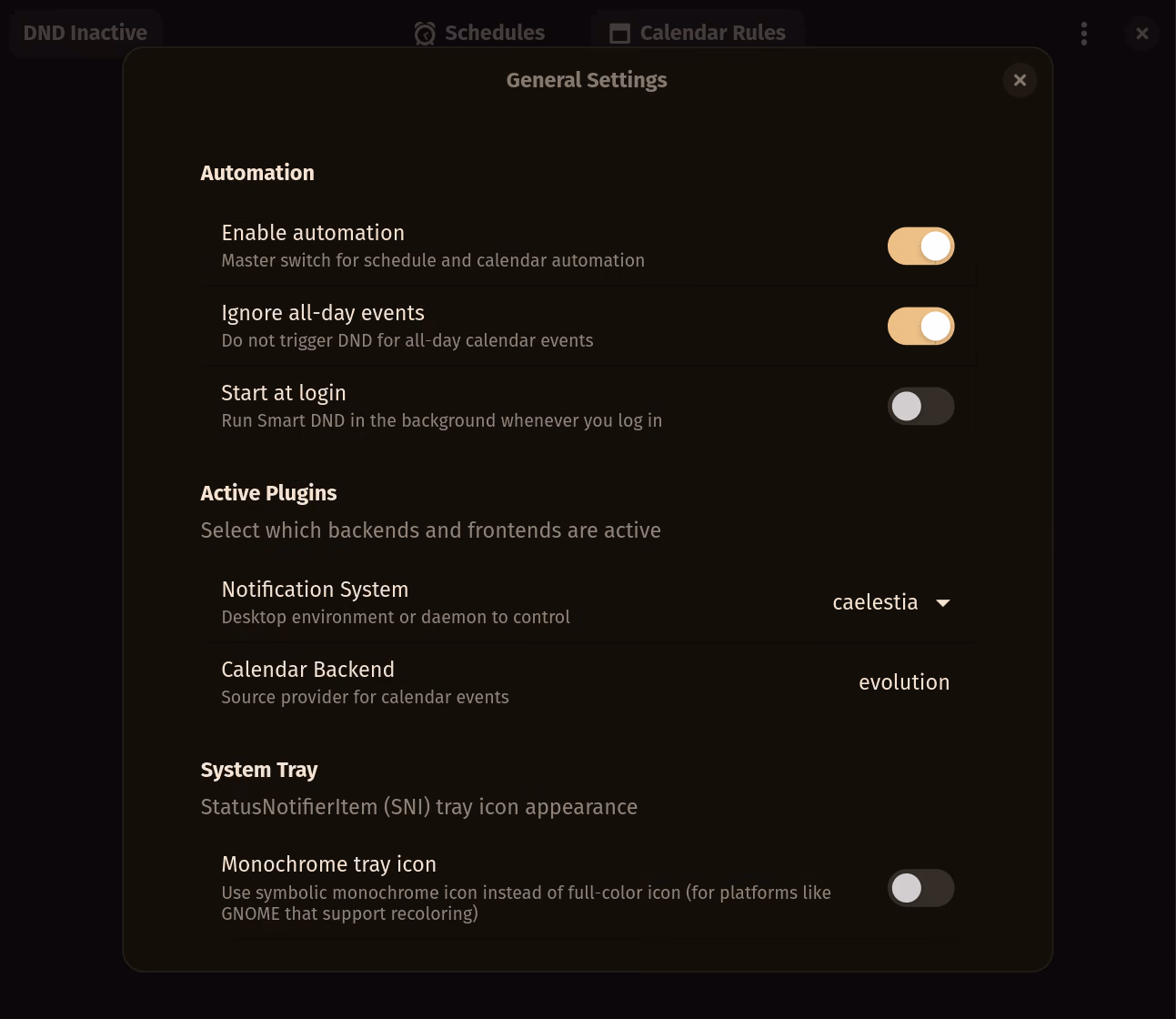 Smart DnD Settings