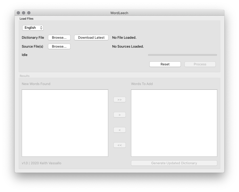 Main interface (English)